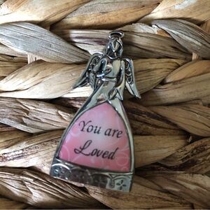 You are loved angel Charm
